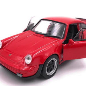 Toi-Toys Welly Modellauto Porsche 911 Turbo 930 Sportwagen Oldtimer Fahrzeug Miniatur Auto Maßstab 1:39 / L 12cm Rot